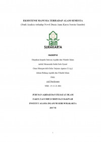 EKSISTENSI MANUSIA TERHADAP ALAM SEMESTA (STUDI ANALISIS TERHADAP NOVEL DUNIA ANNA KARYA JOSTEIN GAARDER)