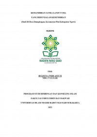 Kemandirian Janda Lanjut Usia Yang Hidup Dalam Kesendirian (Studi di Desa Dumplengan, Kec. Pitu, Kab. Ngawi)