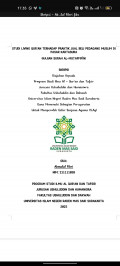 STUDI LIVING QUR’AN TERHADAP PRAKTIK JUAL BELI PEDAGANG MUSLIM DI PASAR KARTASURA
(KAJIAN SURAH AL-MUṬAFFIFῙN)