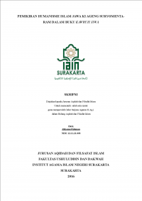 PEMIKIRAN HUMANISME KI AGENG SURYOMENTARAM DALAM BUKU KAWRUH JIWA