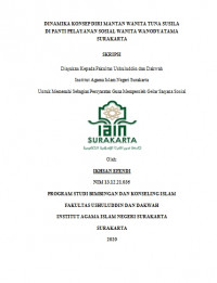 Dinamika konsep diri mantan wanita tuna susila di panti pelayanan sosial wanita wanodyatama surakarta