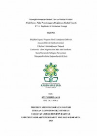 Strategi Pemasaran Ibadah Umrah Melalui Website (Studi Kasus Pada Penyelenggara Perjalanan Ibadah Umrah PT. At Tayibbah Al Multazam Group)