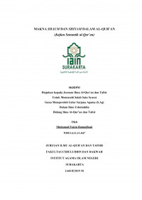 Makna Shaum dan Shiyam dalam Al-Qur'an (Kajian Semantik Al-Qur'an)