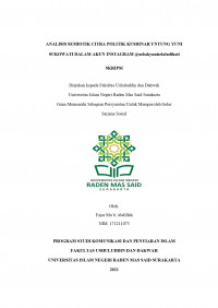 Analisis Semiotik Citra Politik Kusdinar Untung Yuni Sukowati Dalam Akun Instagram @mbakyuniselaludihati