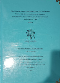 Strategi Dakwah Bil Hal Pondok Pesantren Al-Barokah Melalui Pembinaan Masyarakat Perikanan Dukuh Samben, Kgunting, Kecamatan Wonosari, Kabupaten Klaten