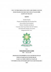 Self Control Remaja Pecandu Game Mobile Legends Di Kelurahan Banaran Kecamatan Kalijambe Kabupaten Sragen