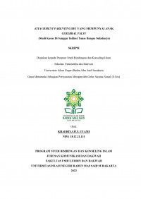 Attachment Parenting Ibu Yang Mempunyai Anak Cerebral Palsy