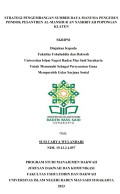 Strategi Pengembangan Sumber Daya Manusia Pengurus Pondok Pesantren Al-Manshur An Nashriyah Popongan Klaten