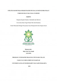 Strategi Komunikasi Rumah BUMN dalam mengembangkan UMKM di Solo Pada Masa Pandemi