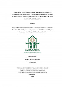 Bimbingan Pribadi untuk Menumbuhkan Kemampuan Interaksi Sosial bagi Anak Penyandang Disabilitas Fisik di Sekolah Luar Biasa (SLB) D-D1 Yayasan Pembinaan Anak Cacat (YPAC) Surakarta