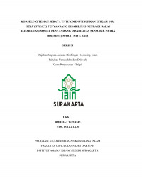 Konseling Teman Sebaya untuk Menumbuhkan Efikasi Diri (Self Eficacy) Penyandang Disabilitas Netra di Balai Rehabilitasi