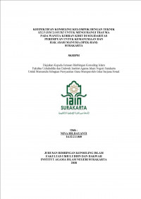 Keefektifan Konseling Kelompok Dengan Teknik Self-Disclosure Untuk Mengurangi Trauma Pada Wanita Korban KDRT Di Solidaritas Perempuan Untuk Kemanusiaan dan Hak Asasi Manusia (SPEK-HAM)