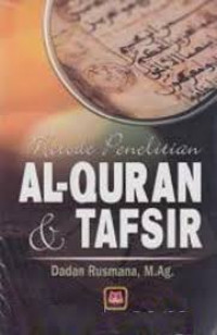 Metode Penelitian Al Qur'an dan Tafsir